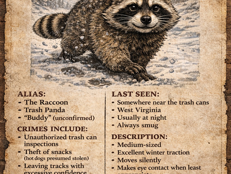 Week Whatever This Is — Still Trying to Catch the Raccoon