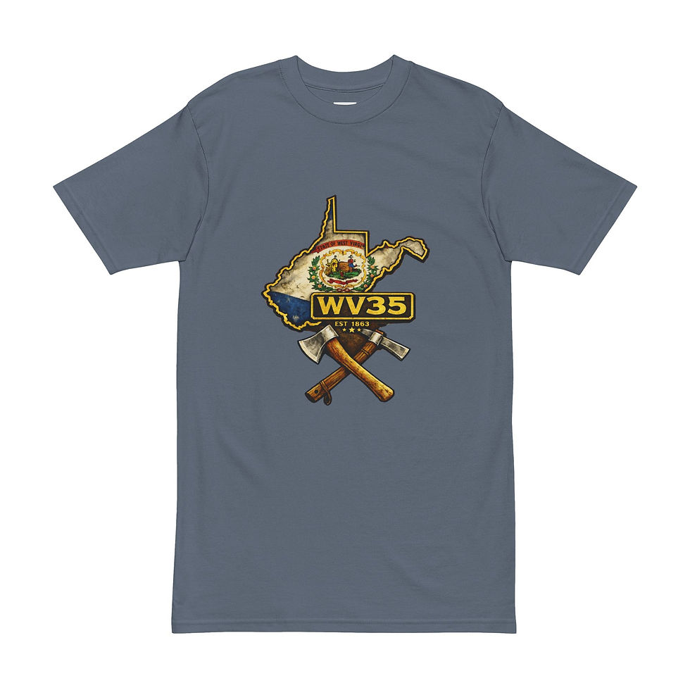 Thumbnail: WV35 West Virginia Map Axe Graphic Tee