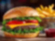 Hamburger and Fries