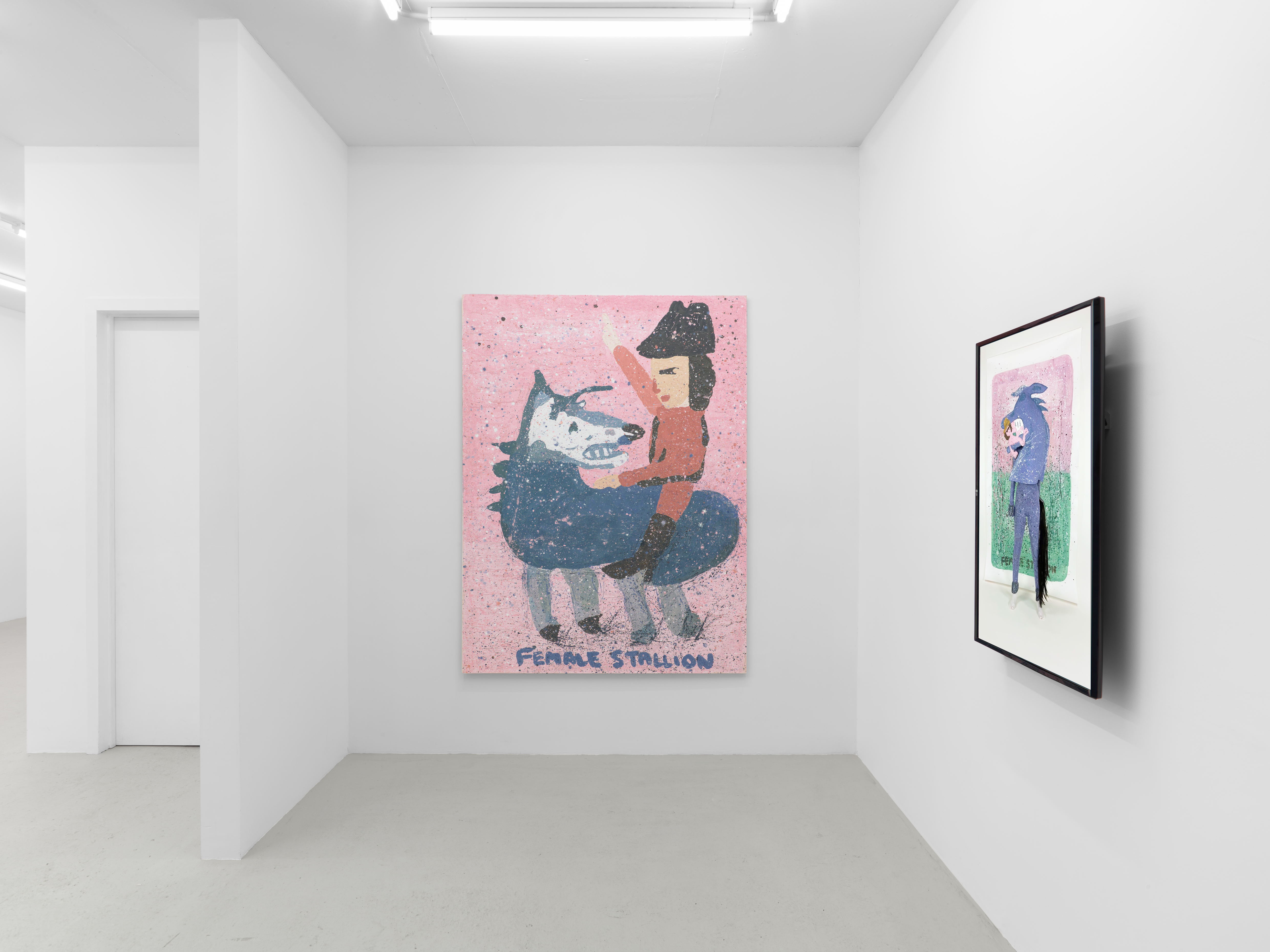 Kate Groobey, artist. Female stallion at Sim Smith, 2022