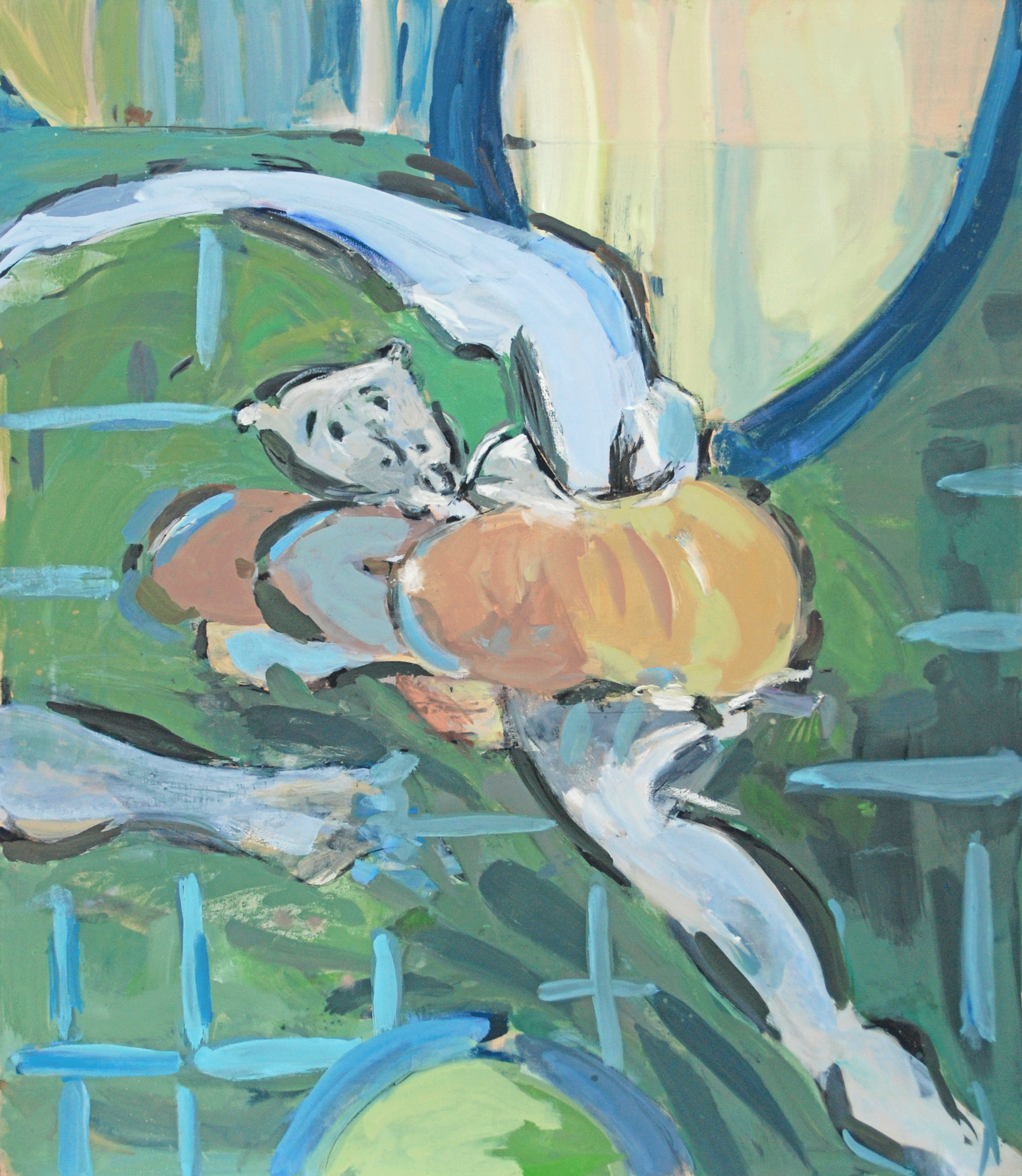 Half lord of the fishes, oil on canvas,