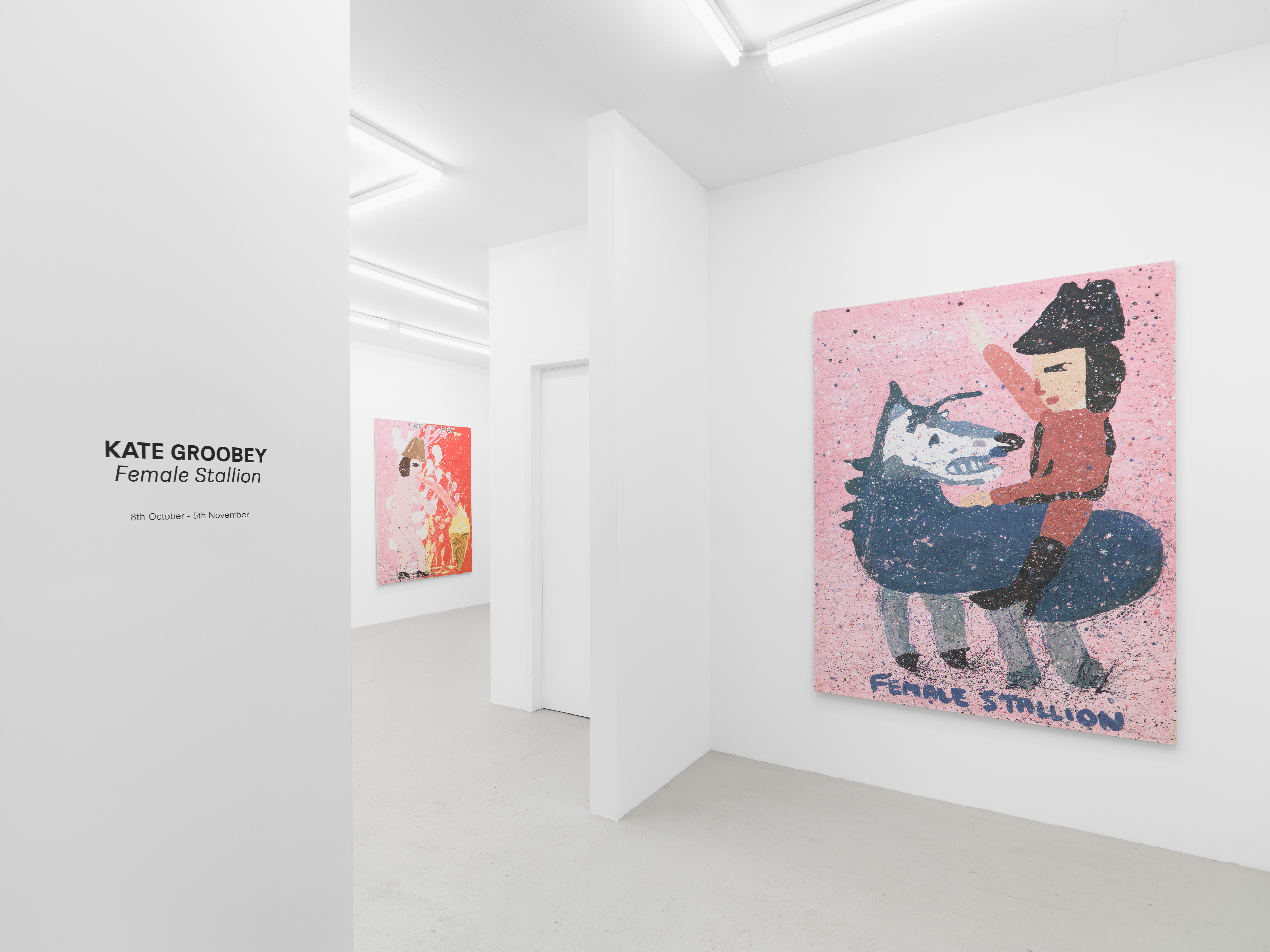 Kate Groobey, artist. Female stallion at Sim Smith, 2022