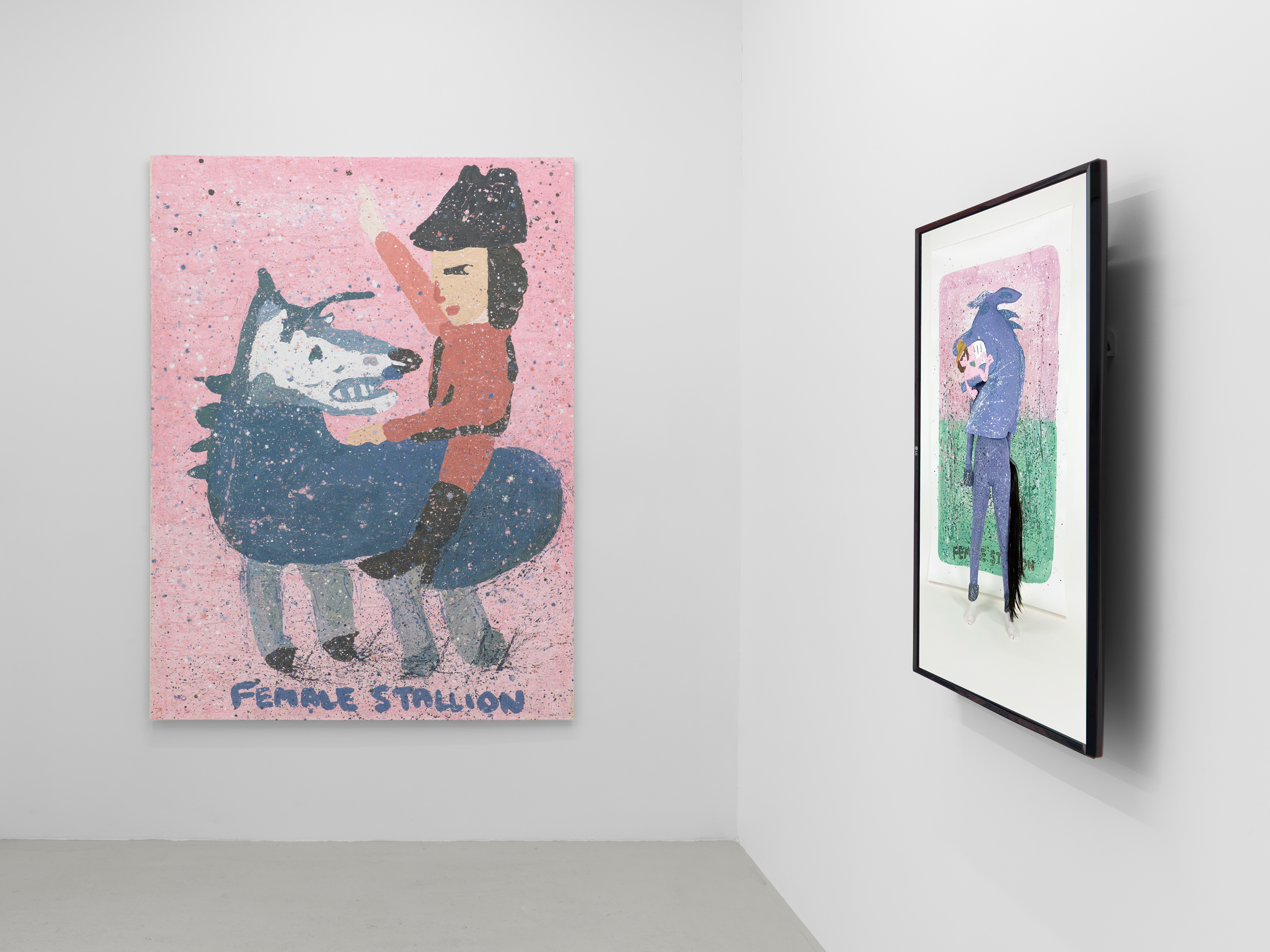 Kate Groobey, artist. Female stallion at Sim Smith, 2022