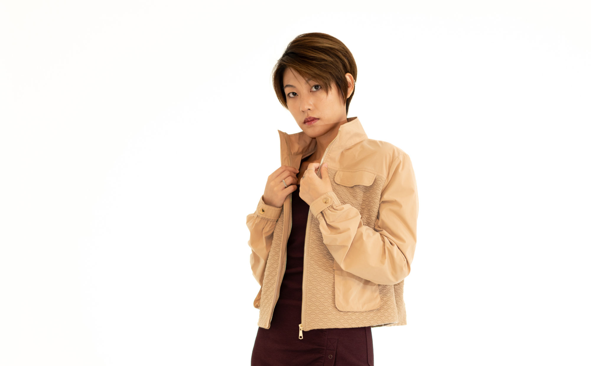 Boxy Quilted Jacquard Jacket