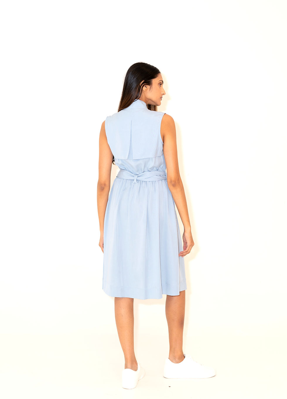 Thumbnail: Pleated Collar Vest Dress