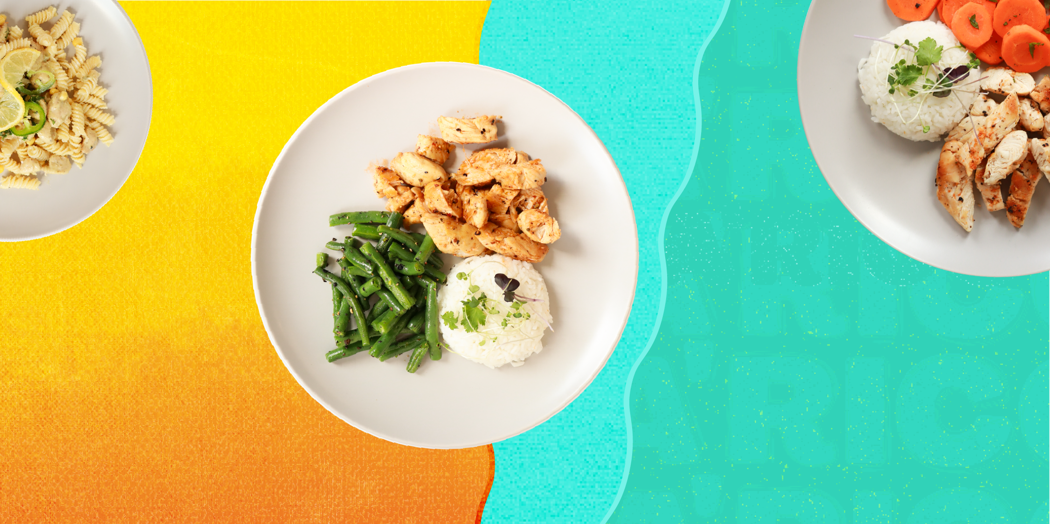 Arranged Food and Objects