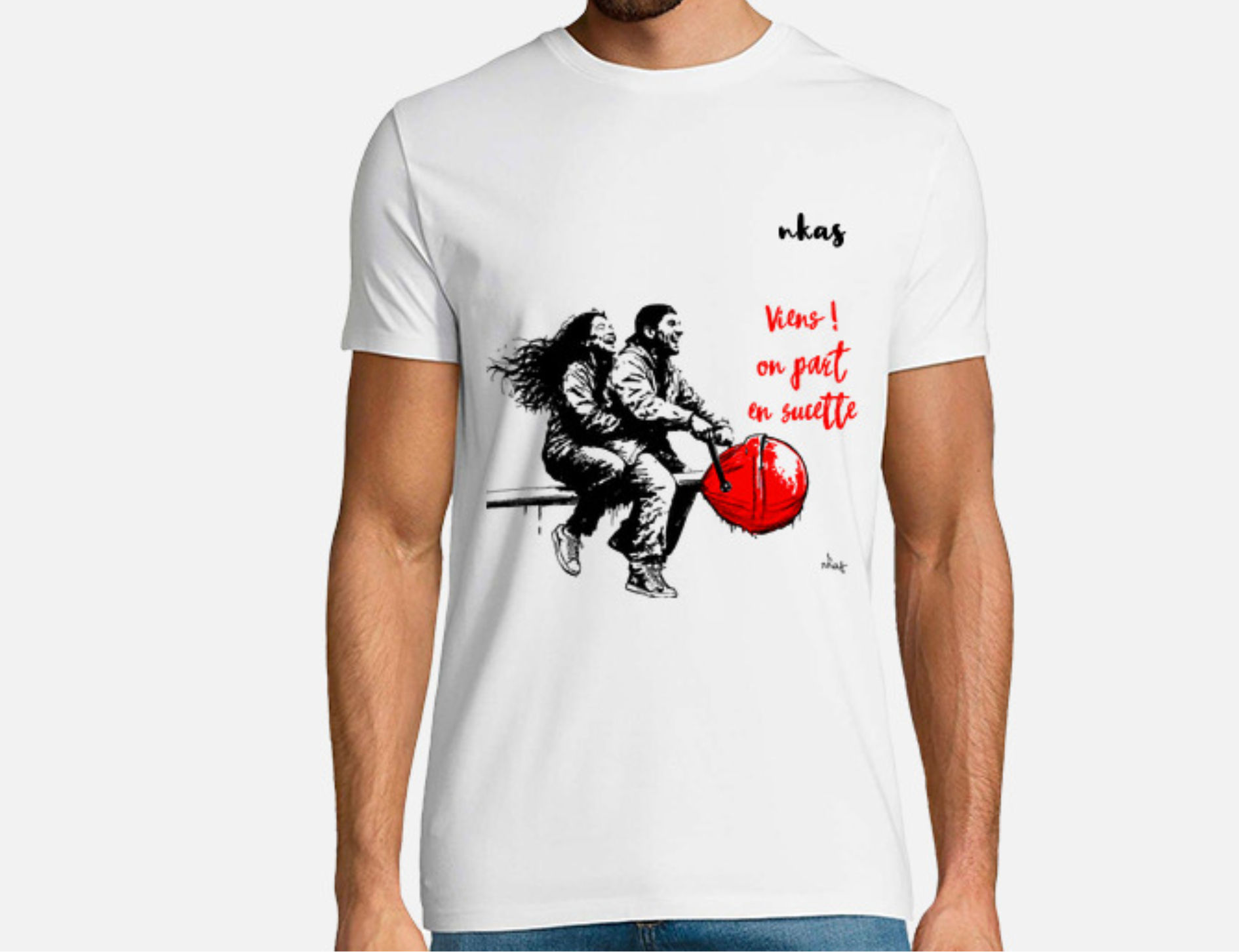 T-SHIRT HOMME PARTIR EN SUCETTE