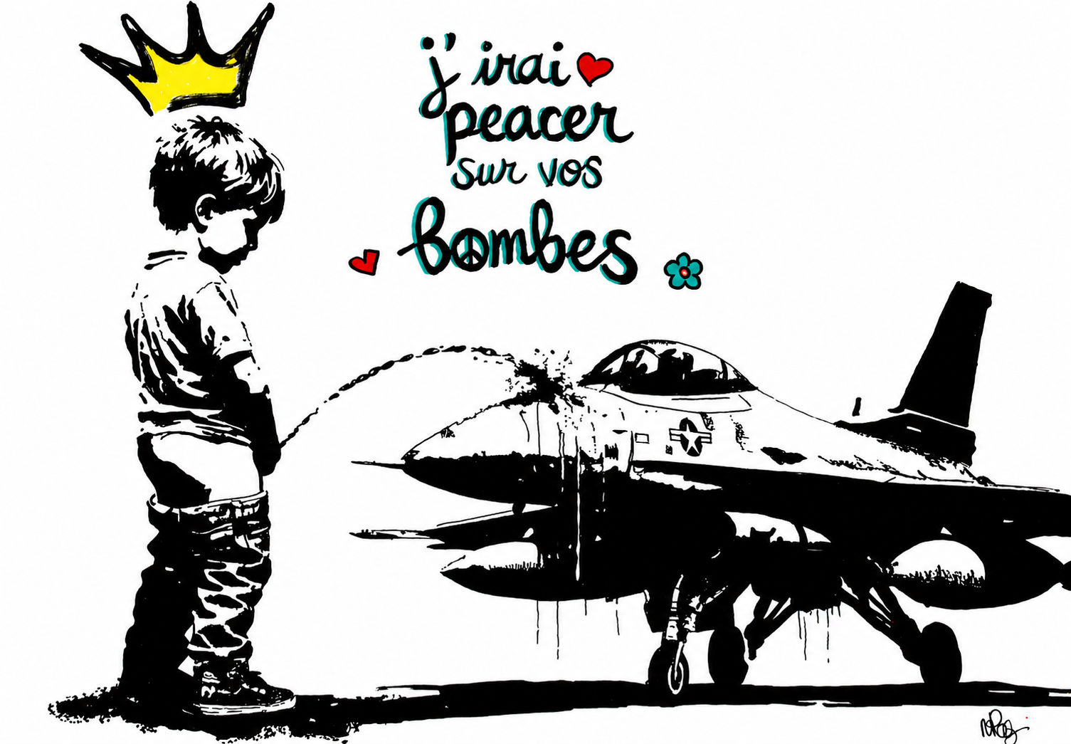 IMPRESSION REPRODUCTION NUMEROTEE DE PEACER SUR VOS BOMBES