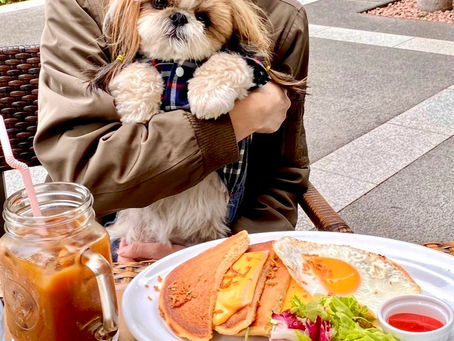 パンケーキとブレイク☕️🍞