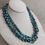 Thumbnail: 5 Strand Kingman Turquoise Nugget & Olive Shell Heishi Necklace by Joe Pacheco