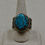 Thumbnail: Hi-Grade Bisbee Turquoise Tufa Cast 12.75x Ring by Aaron John