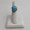 Thumbnail: Vintage 1970's Medium Blue Matrixed Turquoise Ring