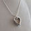 Thumbnail: Sterling Silver Medium Heart "Infinite Love" Necklace by Charles Sherman