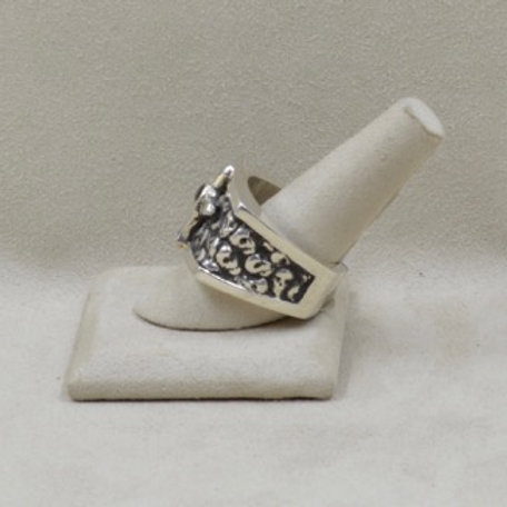Ancestor Skull King's Ring with Anthill Garnett11X / 13X by JL McKinney