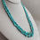 Thumbnail: 1970's Two Strand Natural #8 Mine Turquoise Stone Necklace