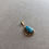 Thumbnail: 14K Gold Pendant with High Grade Indian Mountain Turquoise by Leonard Nez