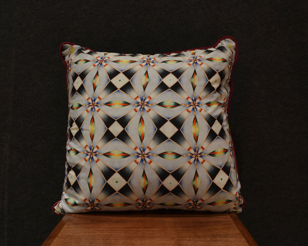 "Portal 24" Large Art Pillow by Libby Chadd