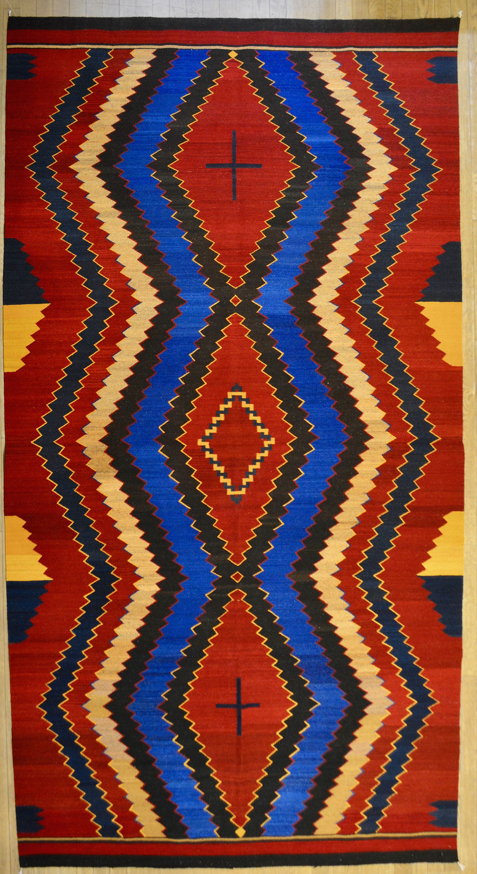 Extra Large Navajo Style 7'-3" x 10'-10" Weaving, by Sergio Martinez - Zapotec