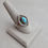 Thumbnail: Vintage 1970's Diamond Shaped Blue Turquoise Ring
