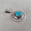 Thumbnail: Sterling Silver High Grade Bisbee Turquoise Pendant by Leonard Nez