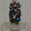 Thumbnail: Oxidized Dragonfly & Flower Tufa Cast w/ Multi-Stones 7.5x by Aaron John