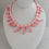 Thumbnail: Orange Coral Branch with Coral Beads Necklace with Sterling Silver End Fasteners