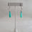 Thumbnail: Silver Twig & Faceted Australian Chrysoprase Teardrop Earrings by R. Engel