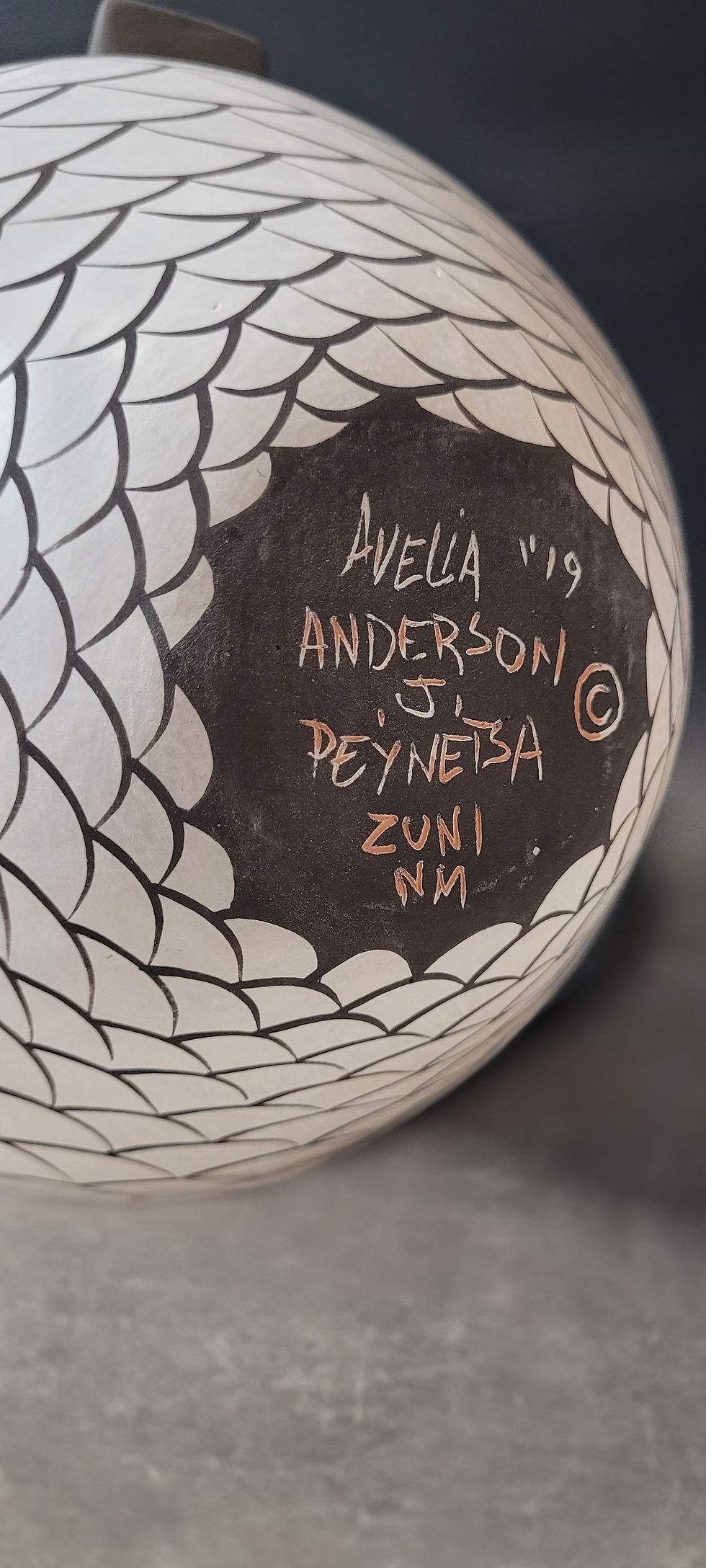 Thumbnail: Large White Owl Pot by Avelia & Anderson Peynetsa