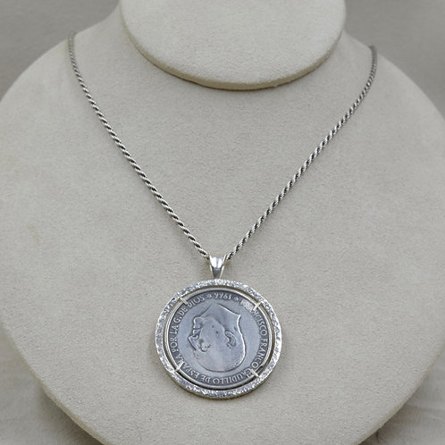 Sterling Silver Cast Spanish Coin by Michele McMillan