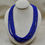 Thumbnail: 5 Strand Royal Lapis & Olive Shell Necklace by Kenneth Aguilar