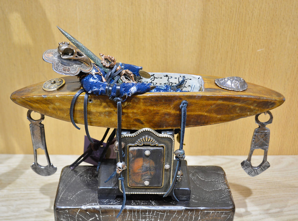 Boat Person - Mixed Media Sculpture by Melanie DeLuca
