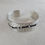 Thumbnail: Sterling Silver Hammered Bead Detail Cuff by Jacqueline Gala