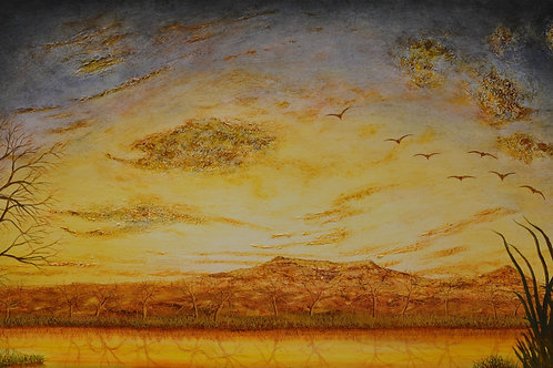 "Evening Enchangement - 36" x 60" by Ken Bonner