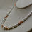 Thumbnail: Graduated SS & 14k Rose Gold Filled Beaded Necklace by Sippecan Designs