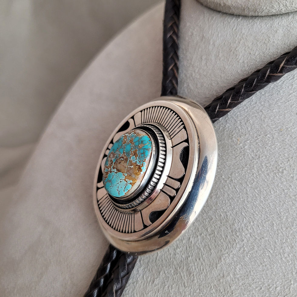 Thumbnail: Natural Royston Bolo by Leonard Nez