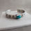 Thumbnail: Classic Single Stone Kingman Turquoise Silver Ingot Cuff by Mike French