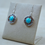 Thumbnail: Turquoise Spirit Medallion Sterling Silver Earrings by M & M Lente