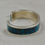 Thumbnail: Red Mountain Turquoise Flat Inlay Sterling Silver Cuff by John Rippel