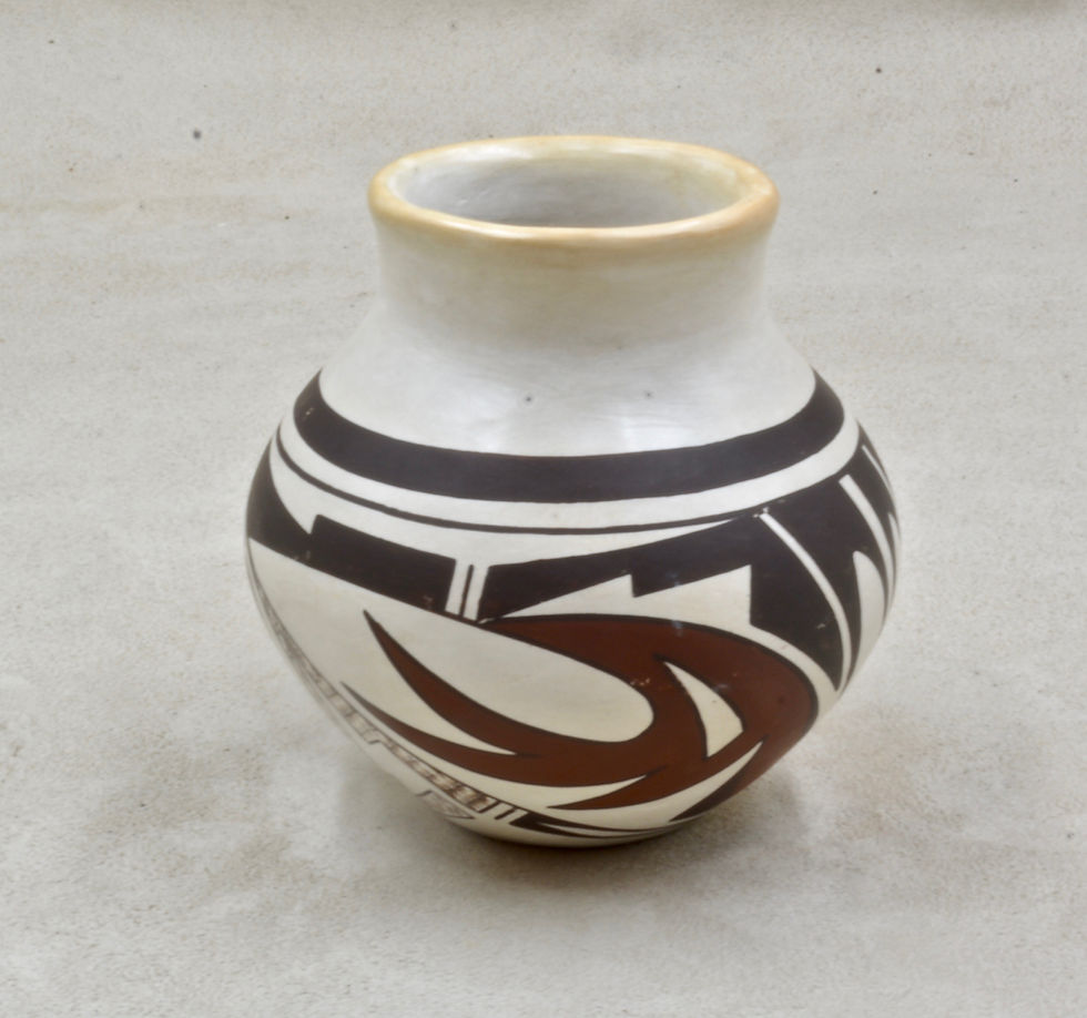 Hopi Pueblo Vase, Frog Woman - M & N Navasie, 1984