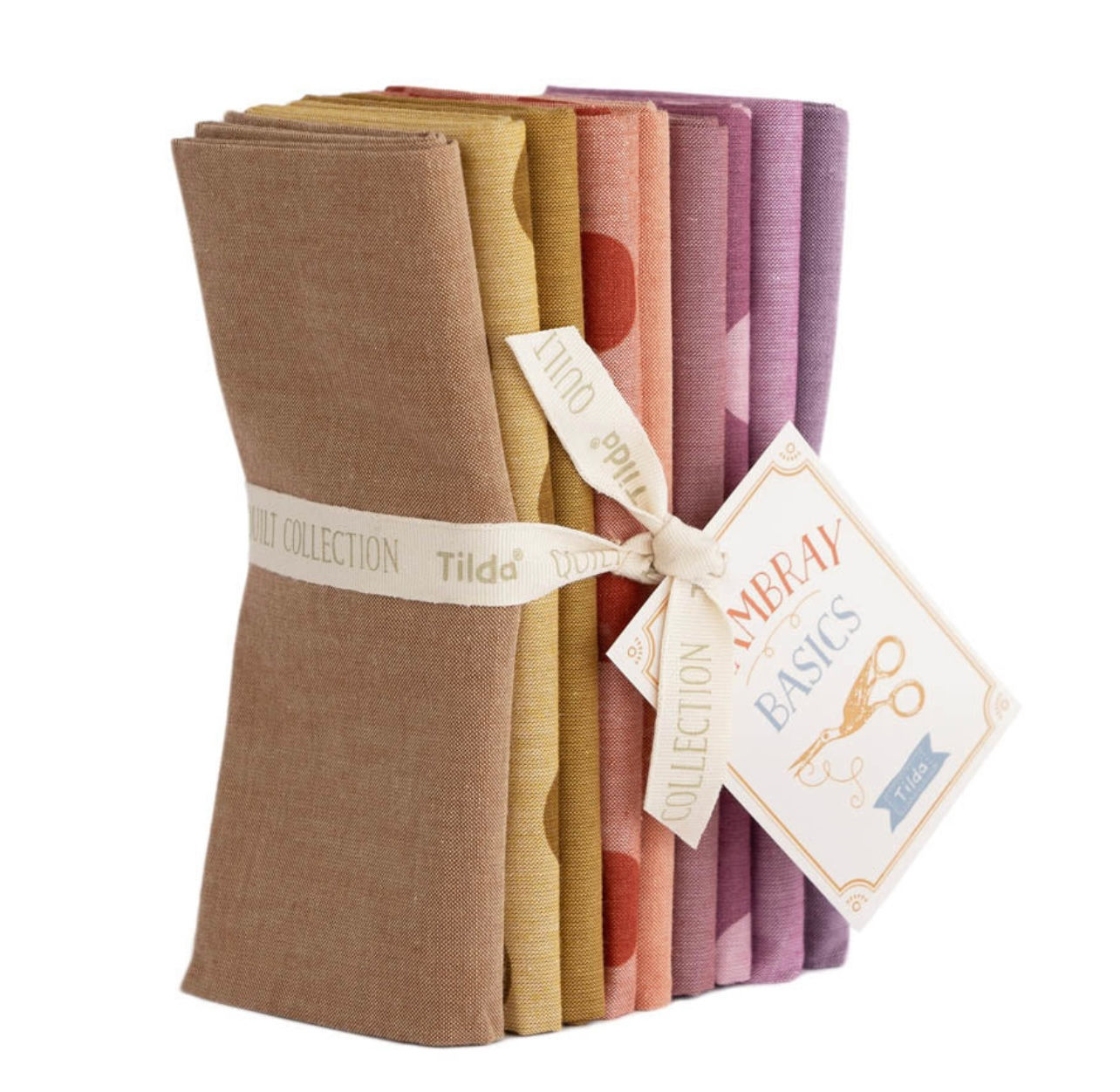 Tilda SEASONAL CHAMBRAY Fat Quarter Bundle - Spring Pastels