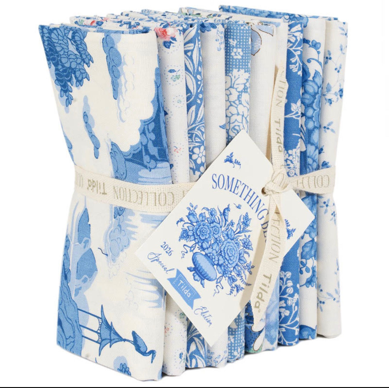 Tilda, SOMETHING BLUE - Fat Quarter Bundle Blue (10 pc)
