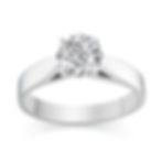 Wide Tapered Band Engagement Ring