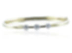 Three Stone Bangle Bracelet