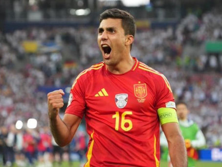 Rodri é eleito o melhor jogador da Eurocopa 2024