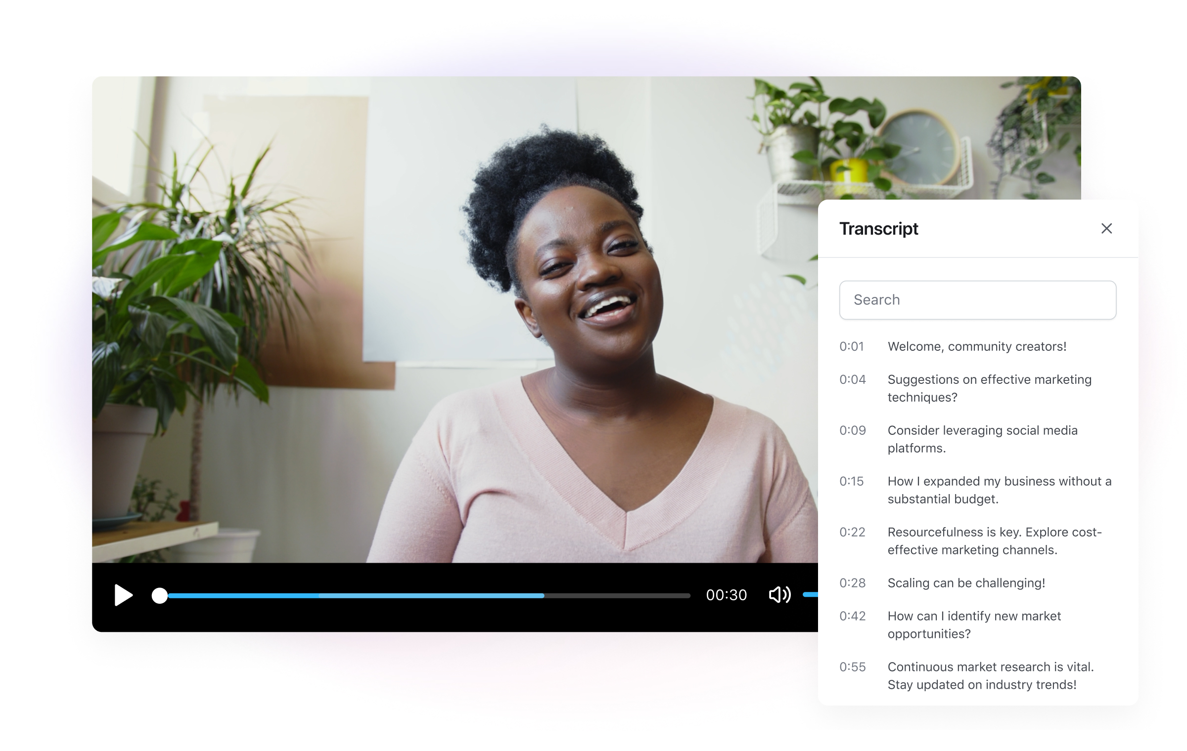 Circle's Community AI- automated transcription