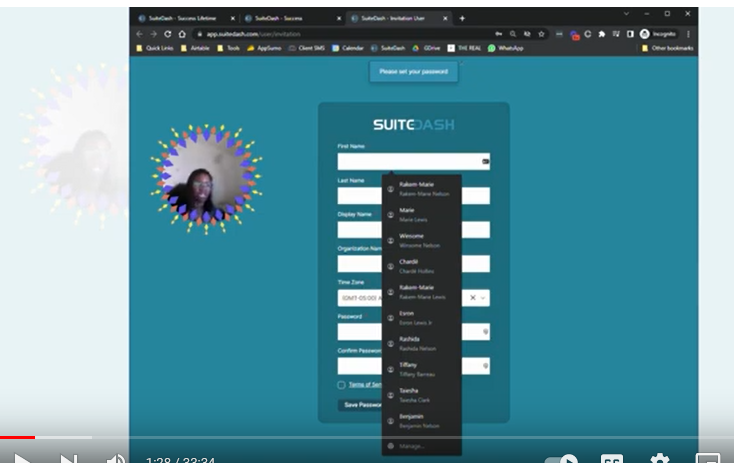 How to Set Up SuiteDash - set up page