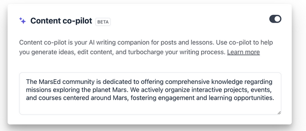 Circle's Community AI content co-pilot