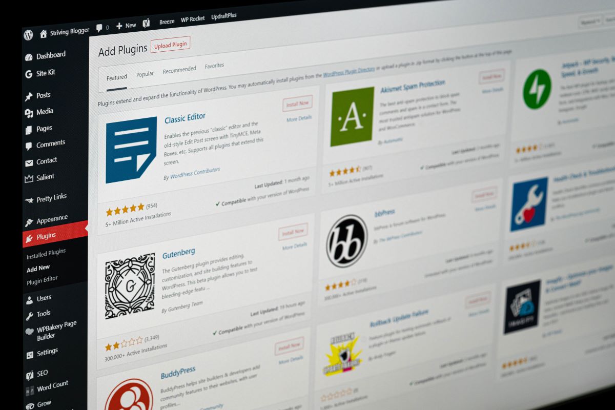plugins and themes for Website Maintenance Checklist