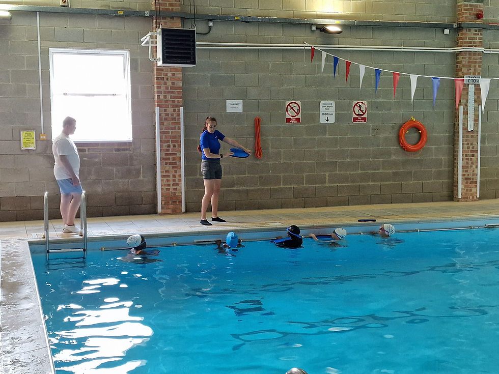 Swimming practice