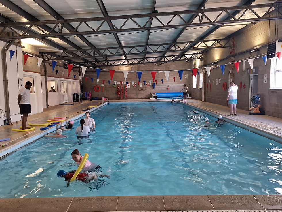 Swimming practice